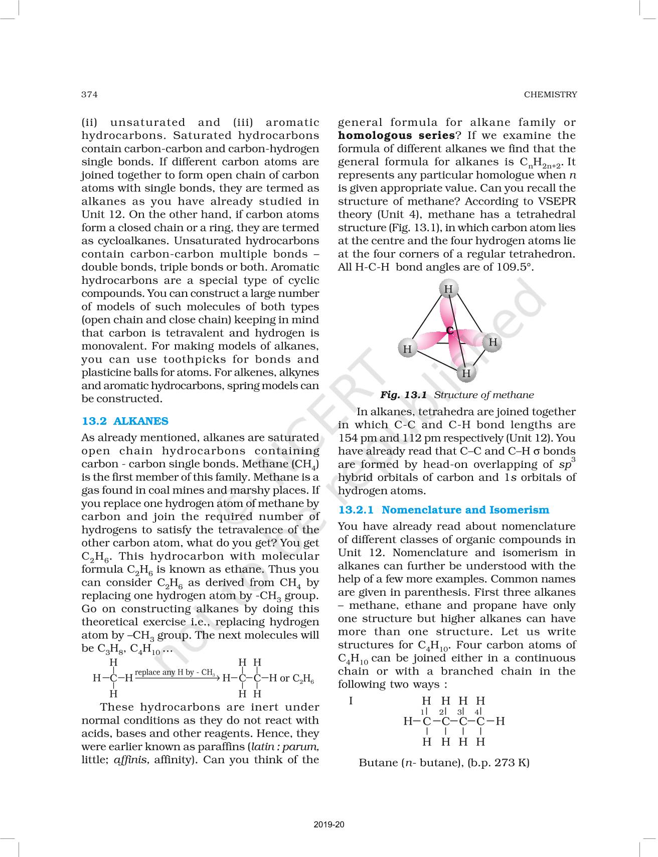 Hydrocarbons NCERT Book Of Class 11 Chemistry Part II